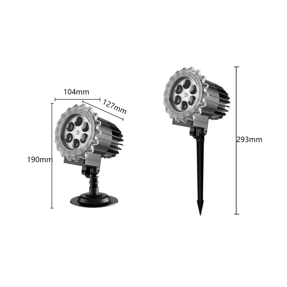 Projetor Natal LuzMagia™ – Efeito Neve & Estrelas